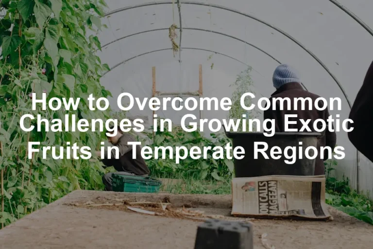 Featured image for How to Overcome Common Challenges in Growing Exotic Fruits in Temperate Regions