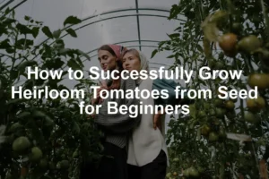 Featured image for How to Successfully Grow Heirloom Tomatoes from Seed for Beginners