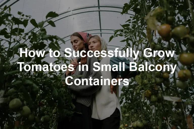 Featured image for How to Successfully Grow Tomatoes in Small Balcony Containers