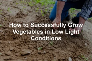 Featured image for How to Successfully Grow Vegetables in Low Light Conditions