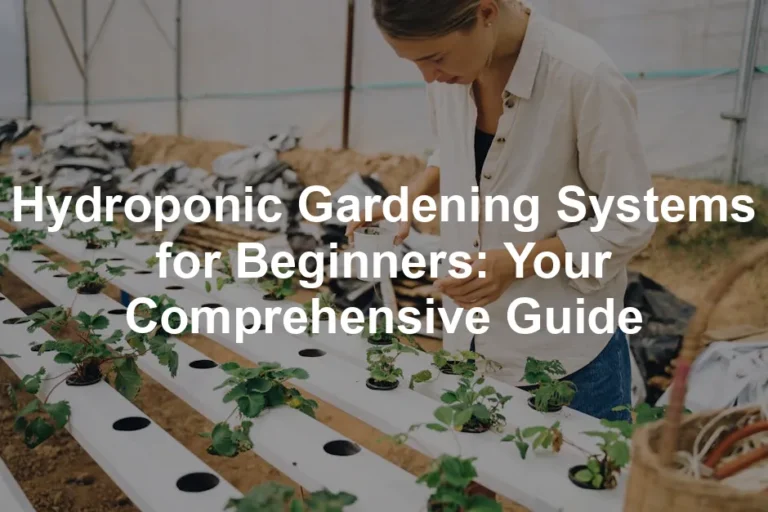 Featured image for Hydroponic Gardening Systems for Beginners: Your Comprehensive Guide