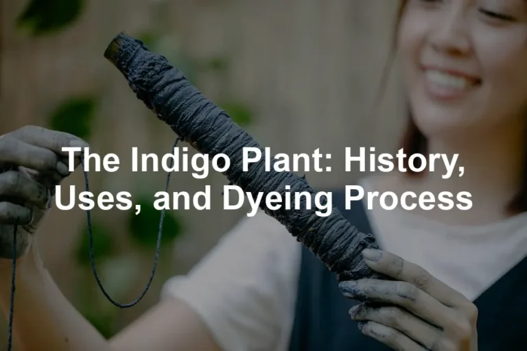 Featured image for The Indigo Plant: History, Uses, and Dyeing Process