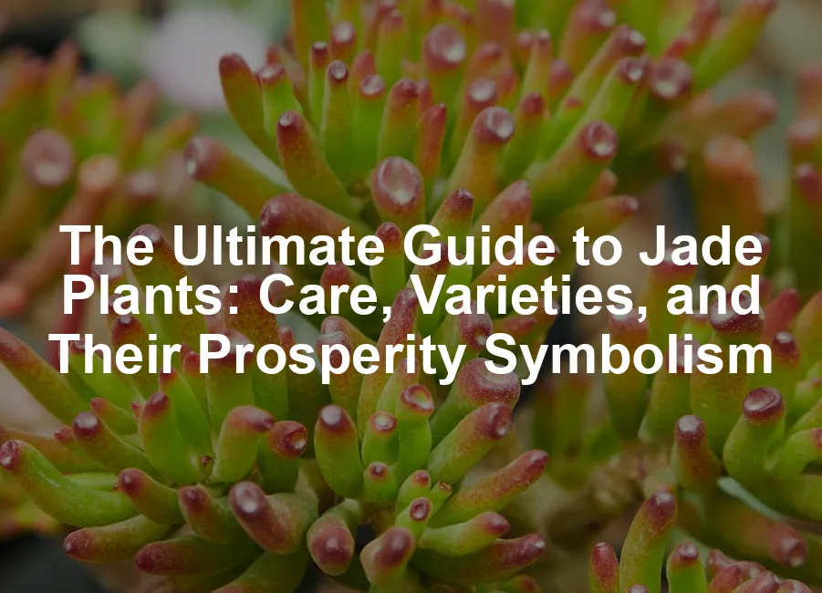 Featured image for The Ultimate Guide to Jade Plants: Care, Varieties, and Their Prosperity Symbolism