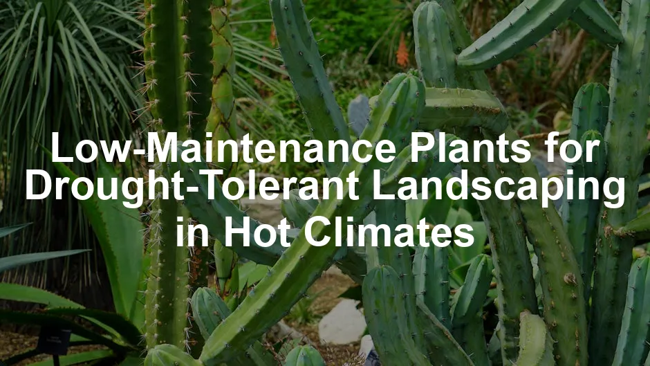 Featured image for Low-Maintenance Plants for Drought-Tolerant Landscaping in Hot Climates