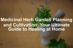 Featured image for Medicinal Herb Garden Planning and Cultivation: Your Ultimate Guide to Healing at Home