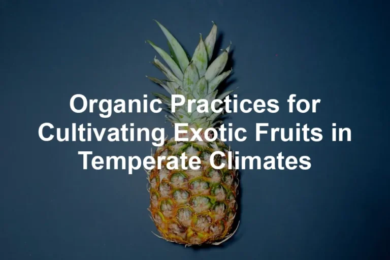 Featured image for Organic Practices for Cultivating Exotic Fruits in Temperate Climates