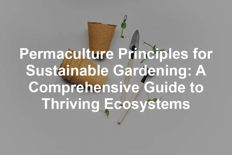 Featured image for Permaculture Principles for Sustainable Gardening: A Comprehensive Guide to Thriving Ecosystems