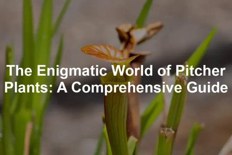 Featured image for The Enigmatic World of Pitcher Plants: A Comprehensive Guide