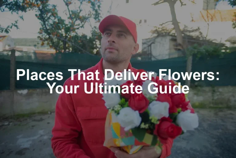 Featured image for Places That Deliver Flowers: Your Ultimate Guide