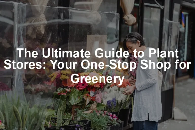 Featured image for The Ultimate Guide to Plant Stores: Your One-Stop Shop for Greenery