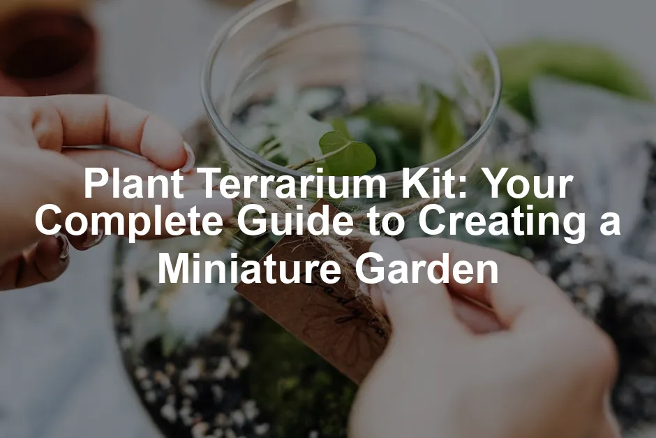 Featured image for Plant Terrarium Kit: Your Complete Guide to Creating a Miniature Garden