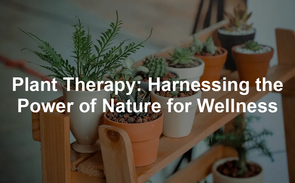 Featured image for Plant Therapy: Harnessing the Power of Nature for Wellness