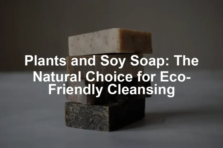 Featured image for Plants and Soy Soap: The Natural Choice for Eco-Friendly Cleansing