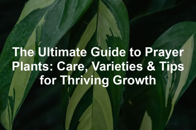 Featured image for The Ultimate Guide to Prayer Plants: Care, Varieties & Tips for Thriving Growth