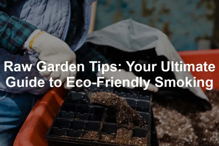 Featured image for Raw Garden Tips: Your Ultimate Guide to Eco-Friendly Smoking