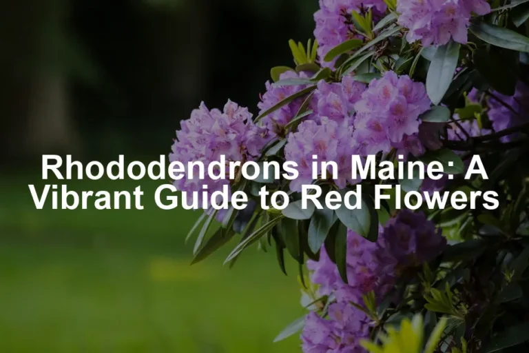 Featured image for Rhododendrons in Maine: A Vibrant Guide to Red Flowers