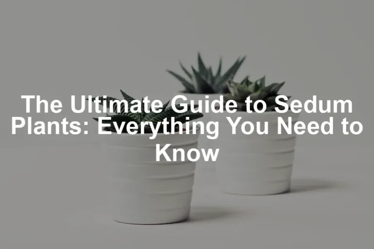 Featured image for The Ultimate Guide to Sedum Plants: Everything You Need to Know