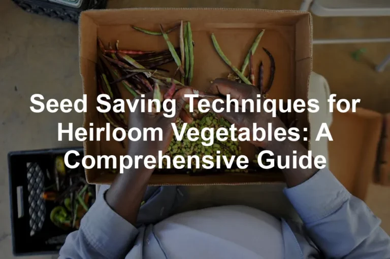 Featured image for Seed Saving Techniques for Heirloom Vegetables: A Comprehensive Guide