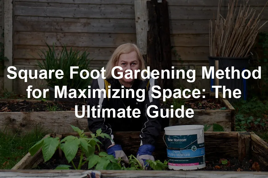 Featured image for Square Foot Gardening Method for Maximizing Space: The Ultimate Guide