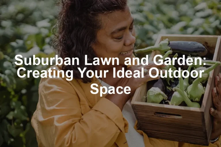 Featured image for Suburban Lawn and Garden: Creating Your Ideal Outdoor Space
