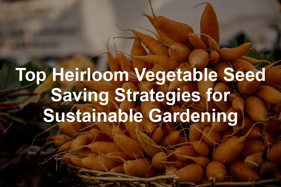 Featured image for Top Heirloom Vegetable Seed Saving Strategies for Sustainable Gardening