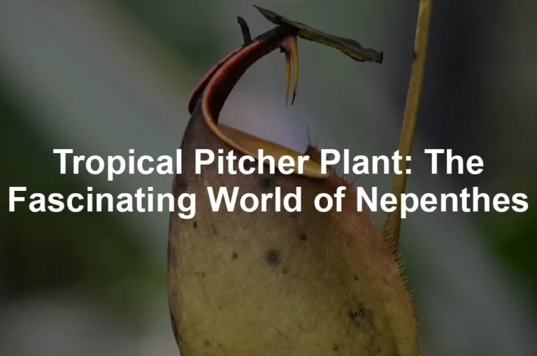 Featured image for Tropical Pitcher Plant: The Fascinating World of Nepenthes