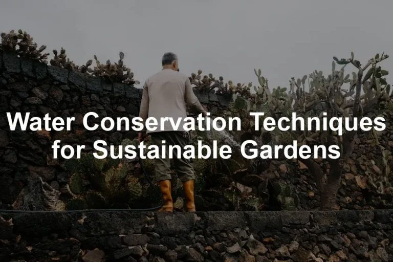 Featured image for Water Conservation Techniques for Sustainable Gardens
