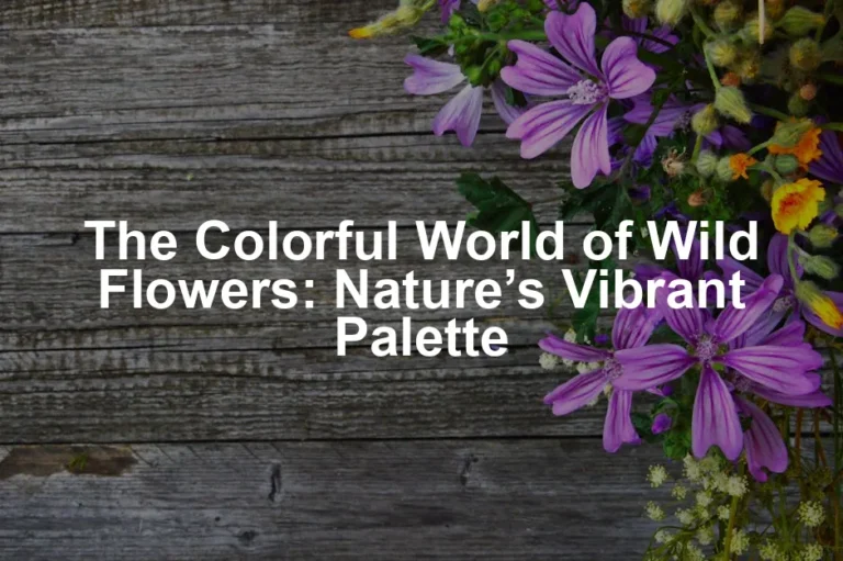Featured image for The Colorful World of Wild Flowers: Nature’s Vibrant Palette