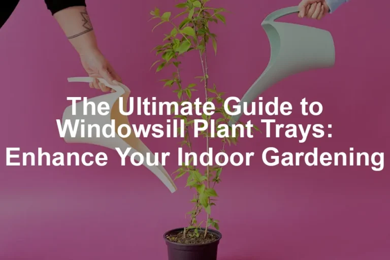 Featured image for The Ultimate Guide to Windowsill Plant Trays: Enhance Your Indoor Gardening