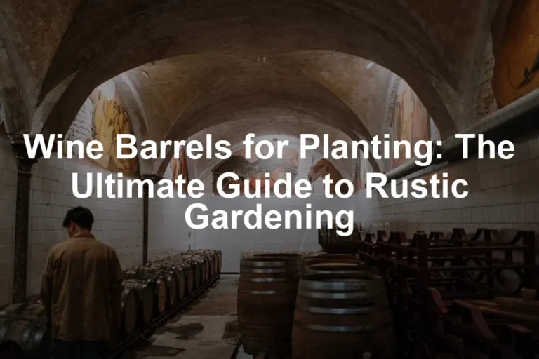 Featured image for Wine Barrels for Planting: The Ultimate Guide to Rustic Gardening