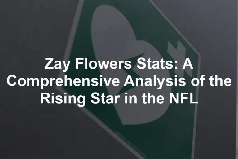 Featured image for Zay Flowers Stats: A Comprehensive Analysis of the Rising Star in the NFL