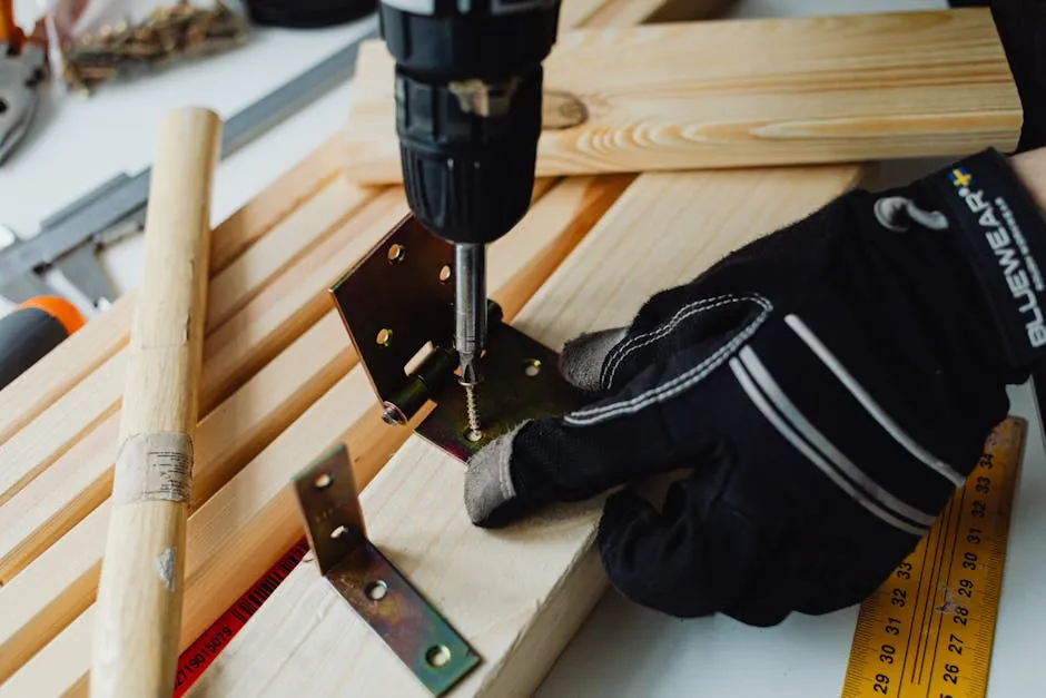 A Close-up Shot of a Person Doing Woodworks