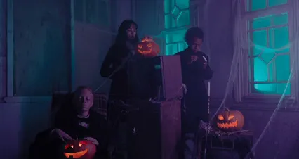 Horizontal video: Kids celebrating the halloween 5435219. Duration: 36 seconds. Resolution: 4096x2160
