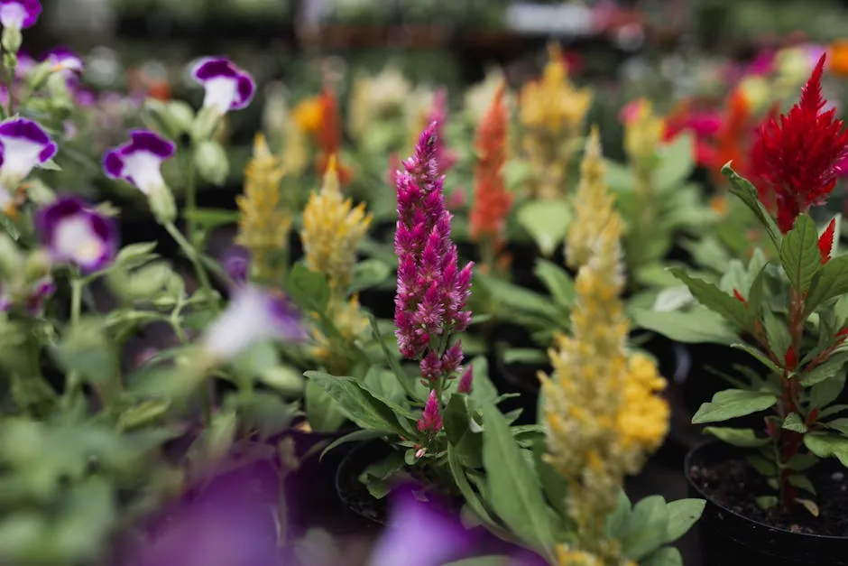 Colorful Flowers in a Garden