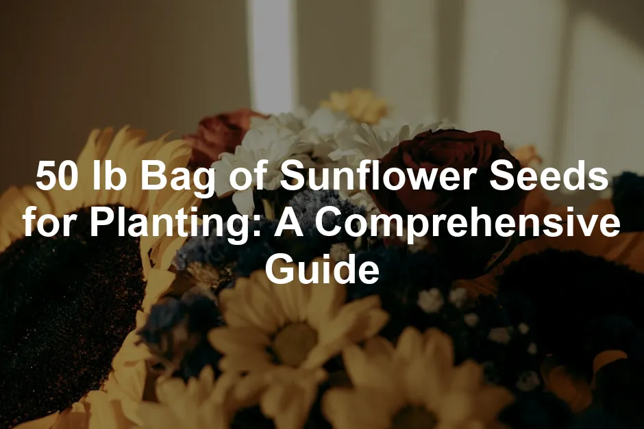 Featured image for 50 lb Bag of Sunflower Seeds for Planting: A Comprehensive Guide