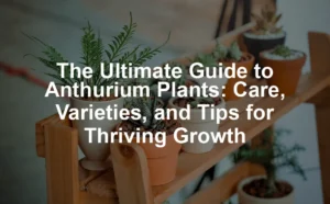 Featured image for The Ultimate Guide to Anthurium Plants: Care, Varieties, and Tips for Thriving Growth