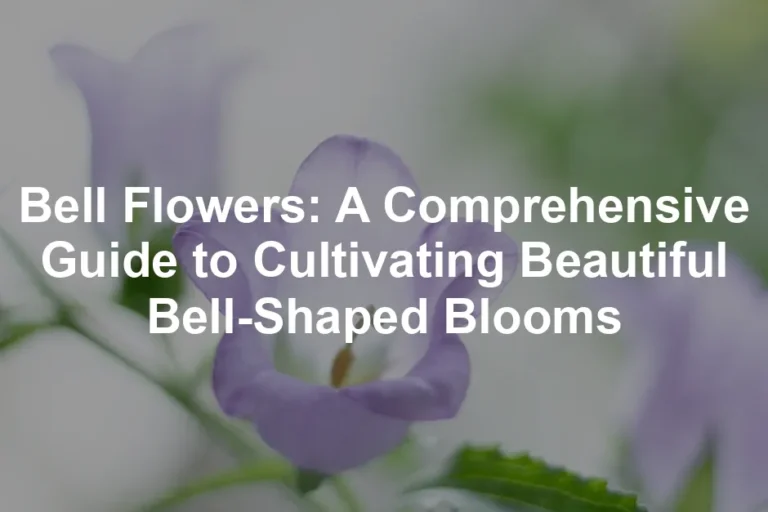 Featured image for Bell Flowers: A Comprehensive Guide to Cultivating Beautiful Bell-Shaped Blooms