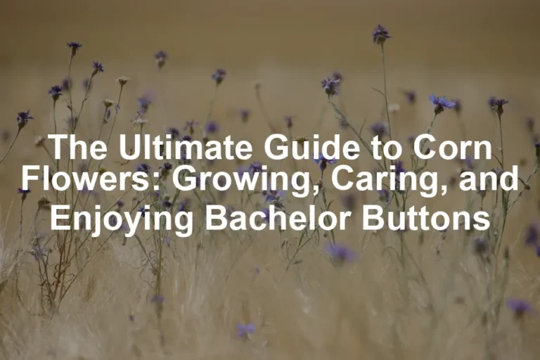 Featured image for The Ultimate Guide to Corn Flowers: Growing, Caring, and Enjoying Bachelor Buttons