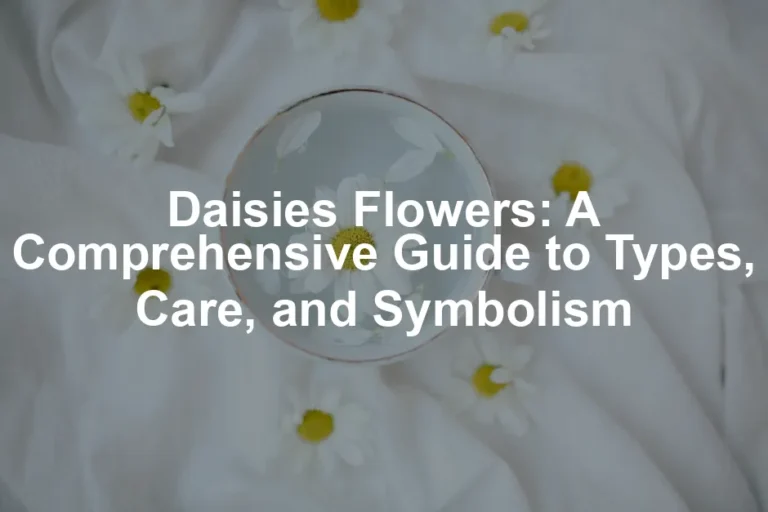 Featured image for Daisies Flowers: A Comprehensive Guide to Types, Care, and Symbolism
