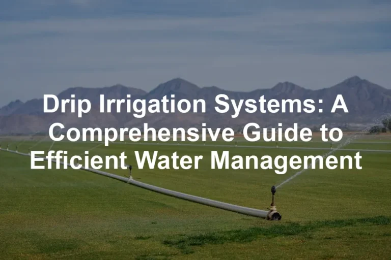 Featured image for Drip Irrigation Systems: A Comprehensive Guide to Efficient Water Management