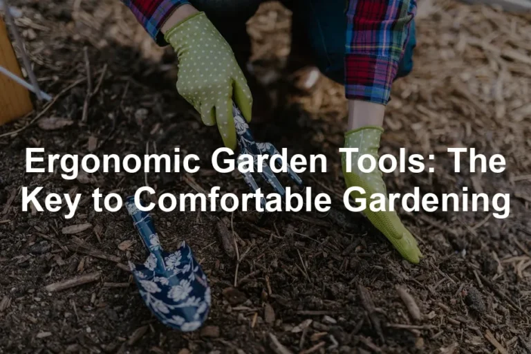 Featured image for Ergonomic Garden Tools: The Key to Comfortable Gardening