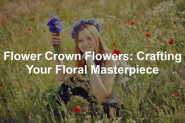 Featured image for Flower Crown Flowers: Crafting Your Floral Masterpiece