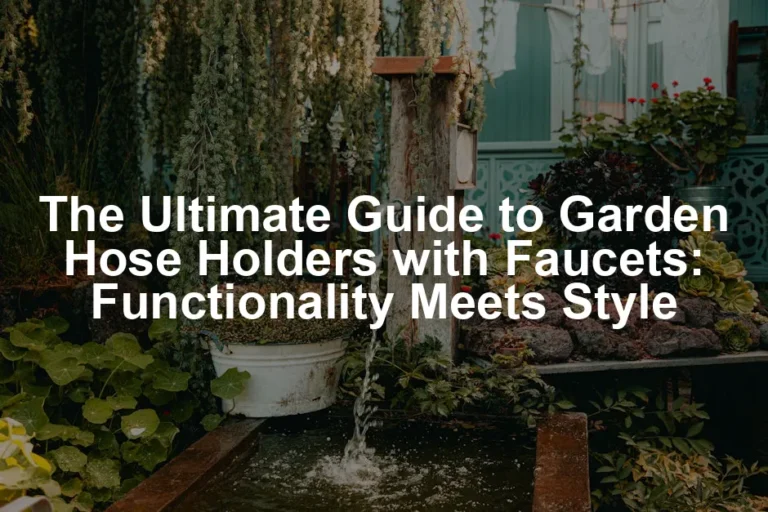 Featured image for The Ultimate Guide to Garden Hose Holders with Faucets: Functionality Meets Style