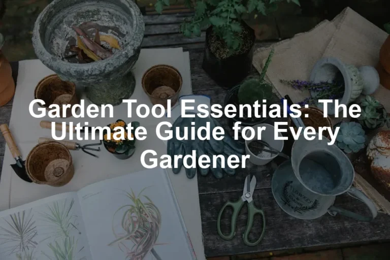 Featured image for Garden Tool Essentials: The Ultimate Guide for Every Gardener