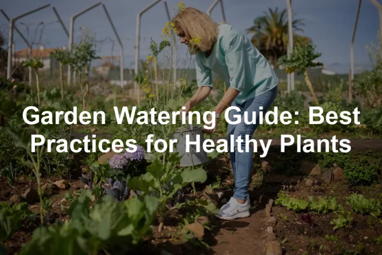 Featured image for Garden Watering Guide: Best Practices for Healthy Plants