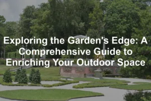 Featured image for Exploring the Garden's Edge: A Comprehensive Guide to Enriching Your Outdoor Space