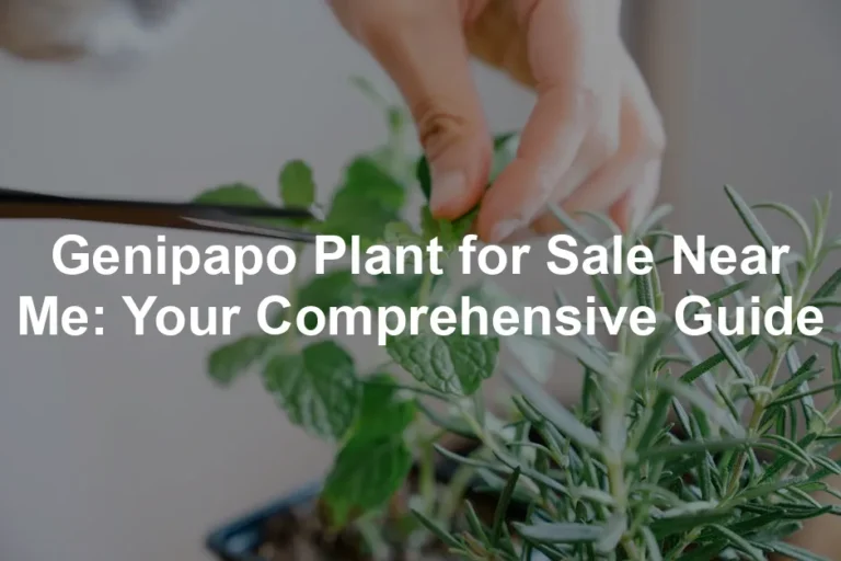Featured image for Genipapo Plant for Sale Near Me: Your Comprehensive Guide
