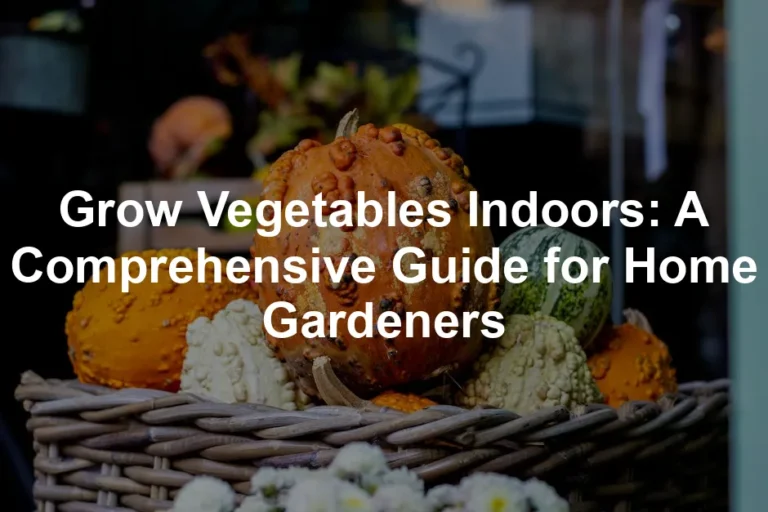 Featured image for Grow Vegetables Indoors: A Comprehensive Guide for Home Gardeners