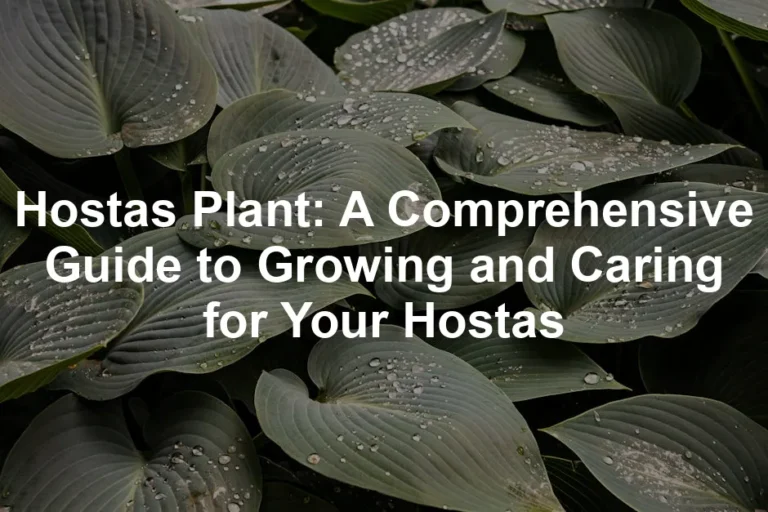 Featured image for Hostas Plant: A Comprehensive Guide to Growing and Caring for Your Hostas