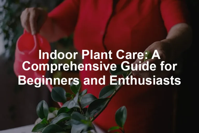 Featured image for Indoor Plant Care: A Comprehensive Guide for Beginners and Enthusiasts